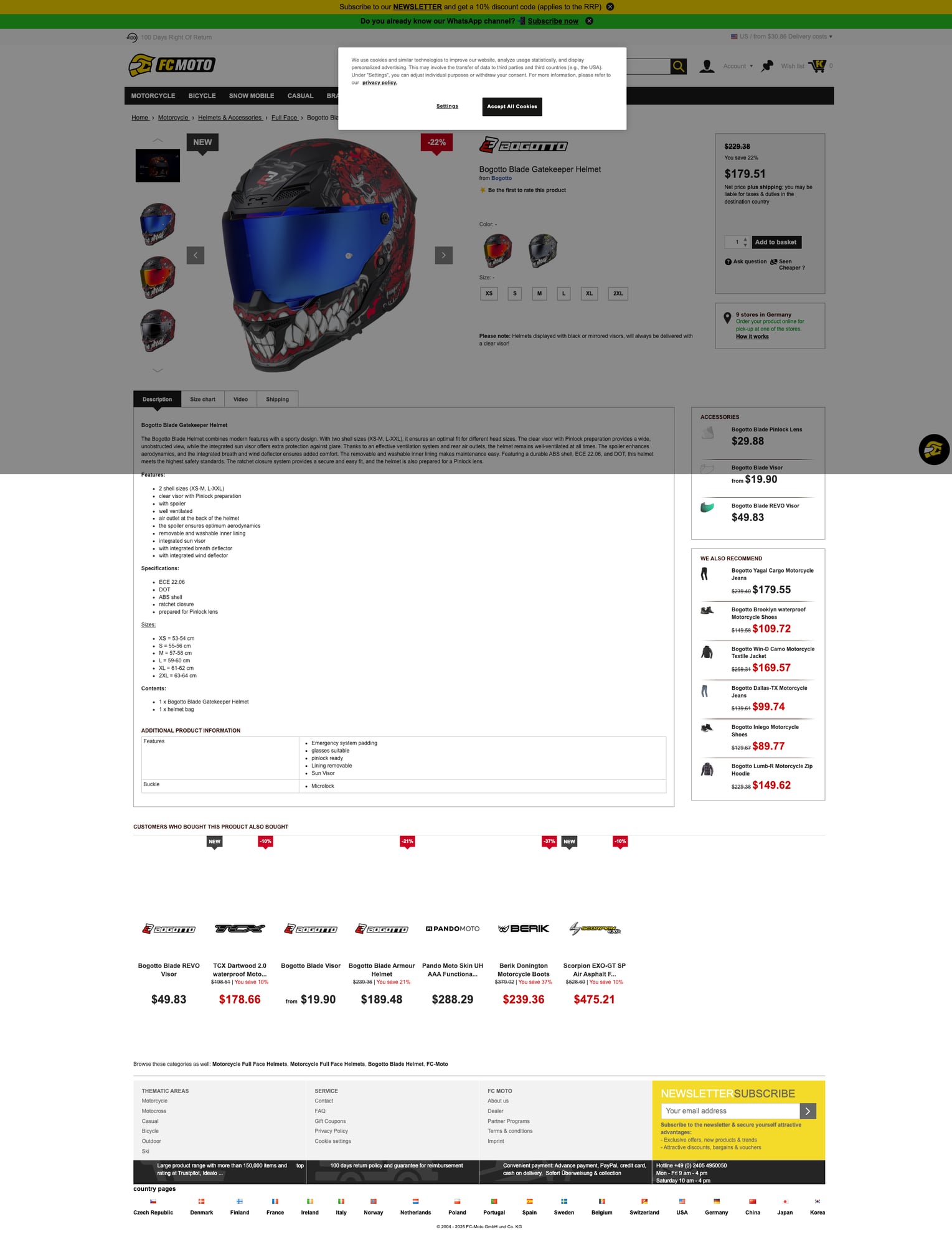 FC Moto ES product in real-world setting