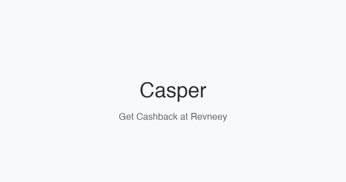 Casper homepage