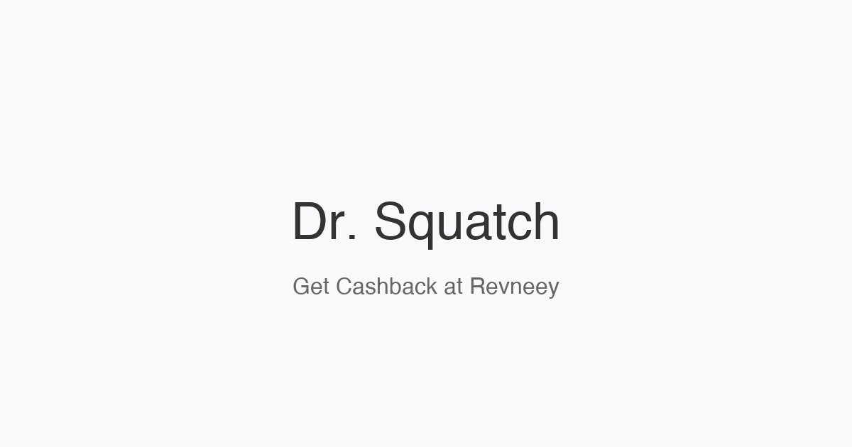 Dr. Squatch homepage