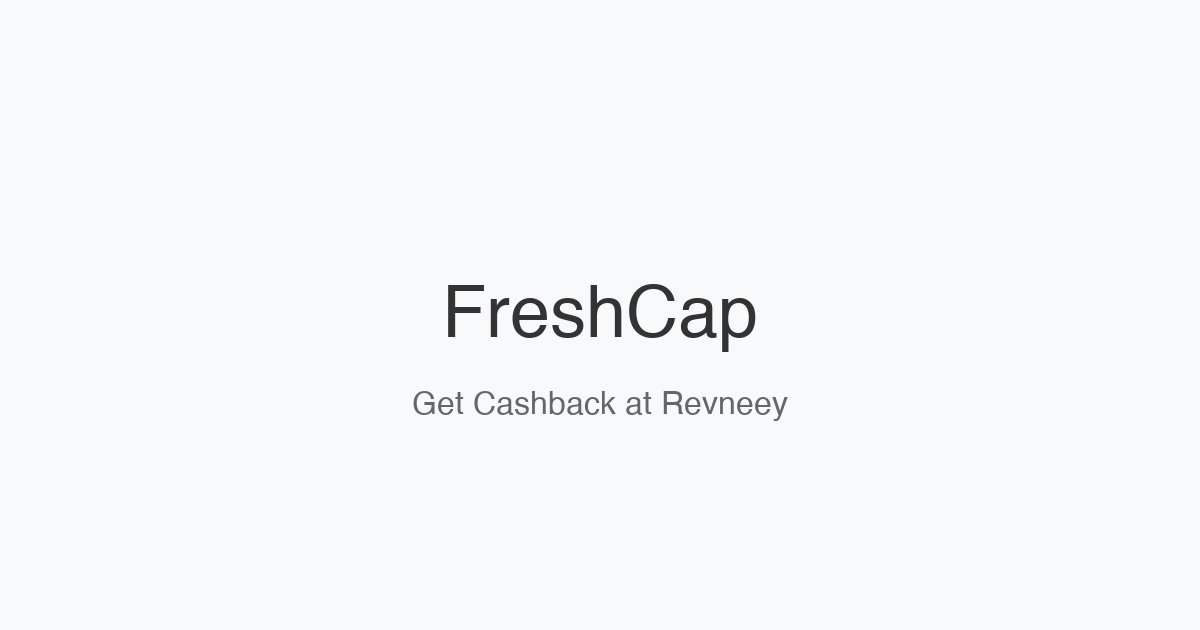 FreshCap homepage