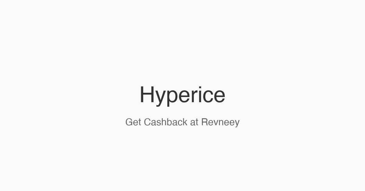 Hyperice homepage