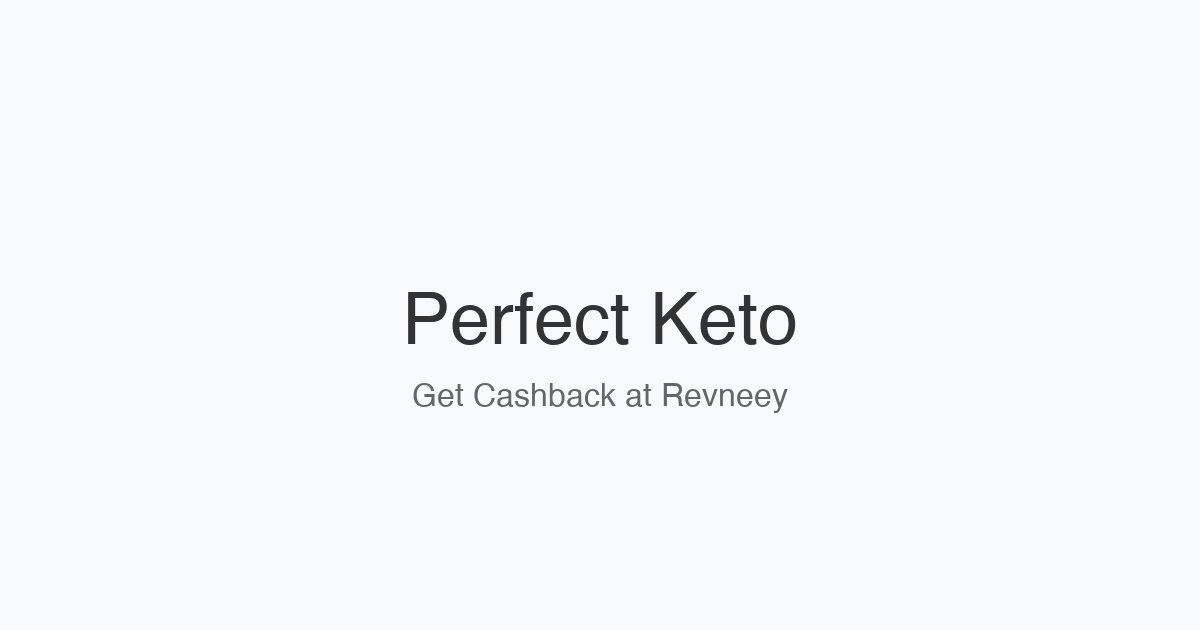 Perfect Keto homepage