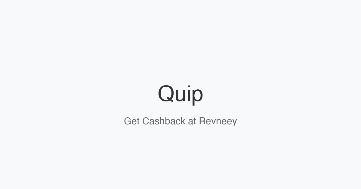 Quip homepage